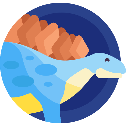 Стегозавр Detailed Flat Circular Flat иконка
