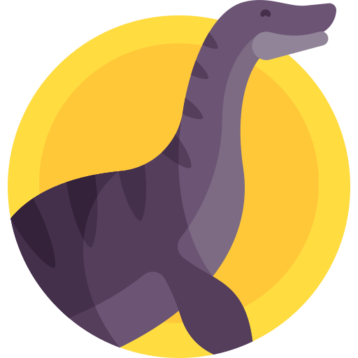 plesiosaurus Detailed Flat Circular Flat icon