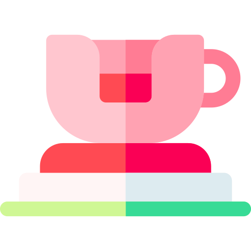 Spinning teacup Basic Rounded Flat icon