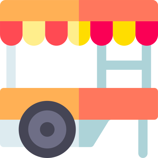 Food cart Basic Rounded Flat icon