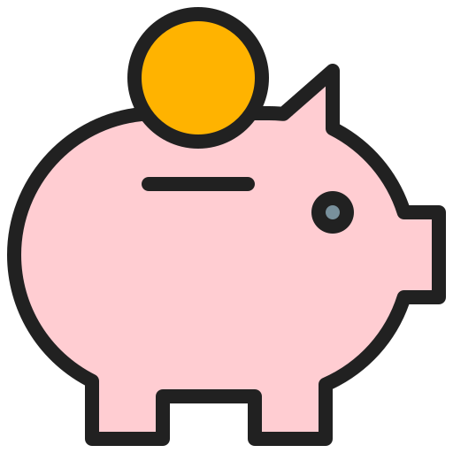 Piggybank Generic Outline Color icon