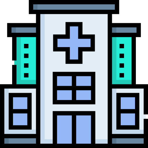 ziekenhuis Detailed Straight Lineal color icoon
