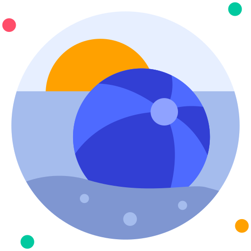 piłka plażowa Generic Rounded Shapes ikona