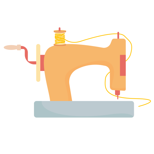máquina de coser Generic Flat icono