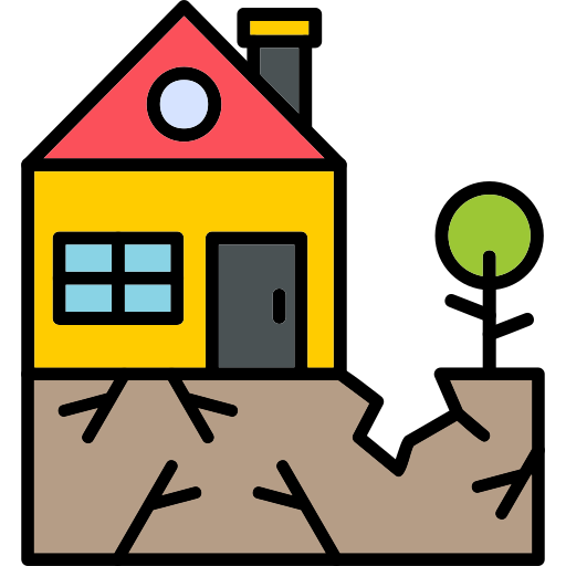 Earthquake Generic Outline Color icon