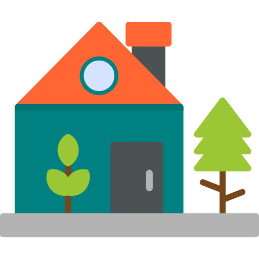 Green home Generic Flat icon