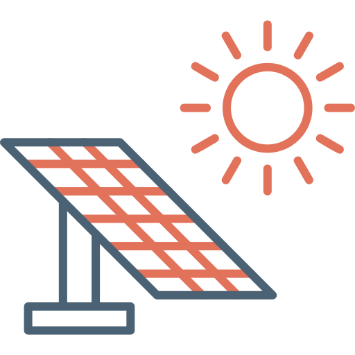 zonnepaneel Generic Outline Color icoon