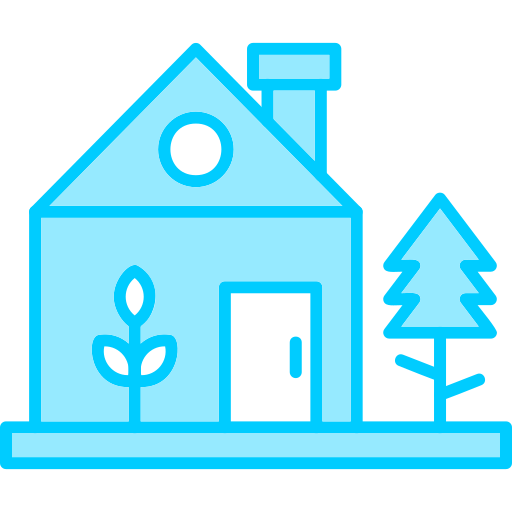 zielony dom Generic Blue ikona