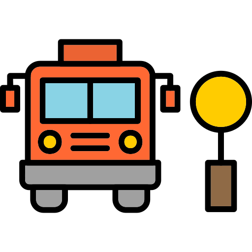parada de autobús Generic Outline Color icono