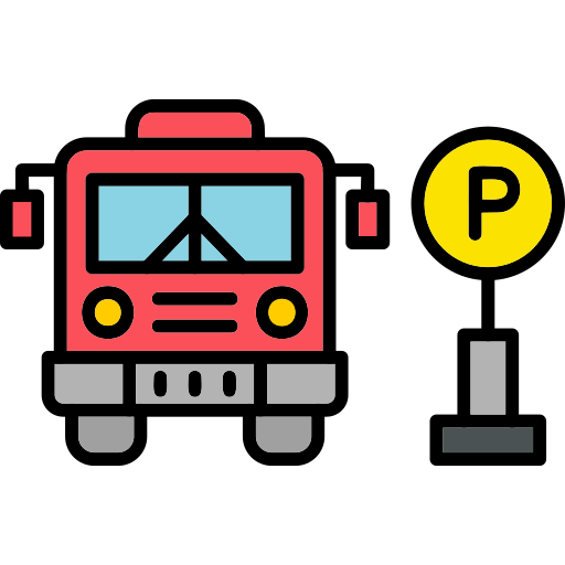 parcheggio autobus Generic Outline Color icona