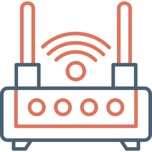 router wifi Generic Outline Color ikona