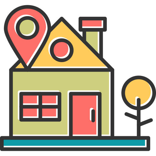 自宅の住所 Generic Color Omission icon