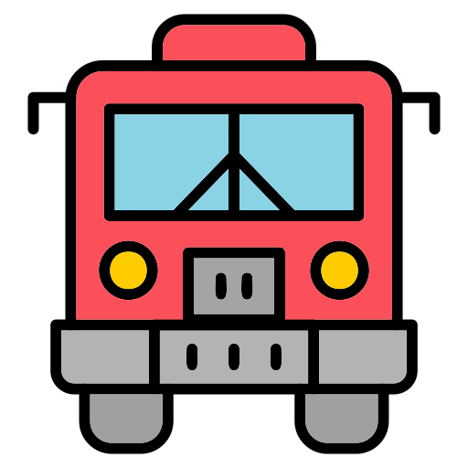 公共交通機関 Generic Outline Color icon