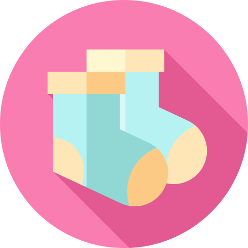 sokken Flat Circular Flat icoon