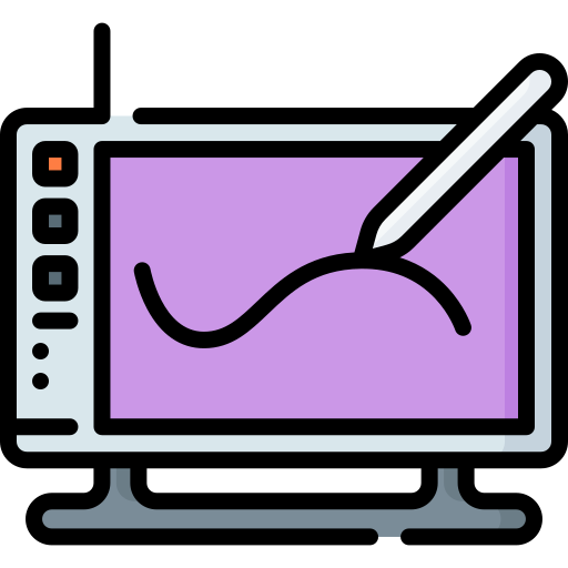Graphic tablet Special Lineal color icon