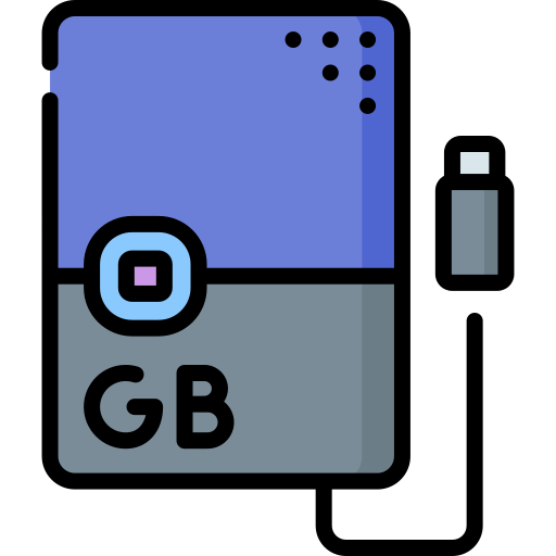 External hard drive Special Lineal color icon