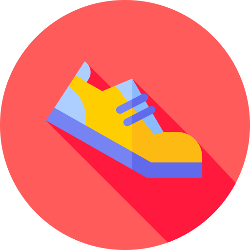 schoenen Flat Circular Flat icoon