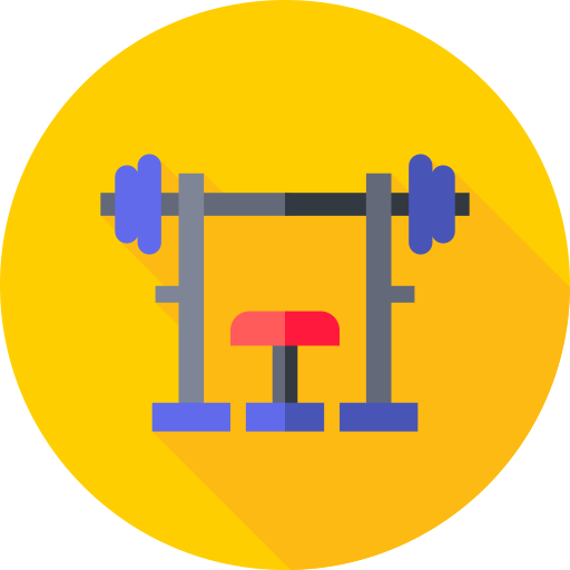 fitnessbank Flat Circular Flat icoon