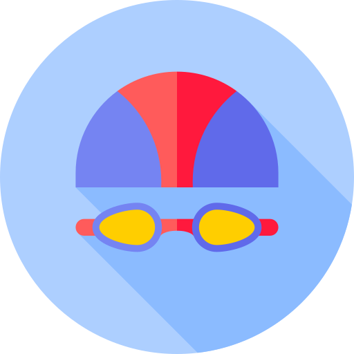 zwembril Flat Circular Flat icoon