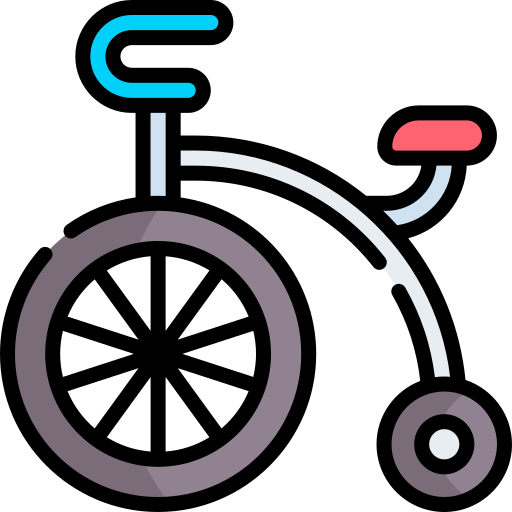 fahrrad Kawaii Lineal color icon