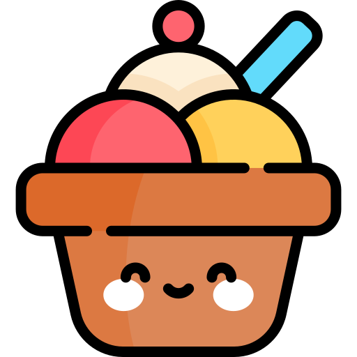 アイスクリーム Kawaii Lineal color icon