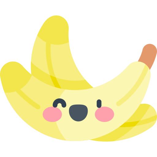 banana Kawaii Flat Ícone