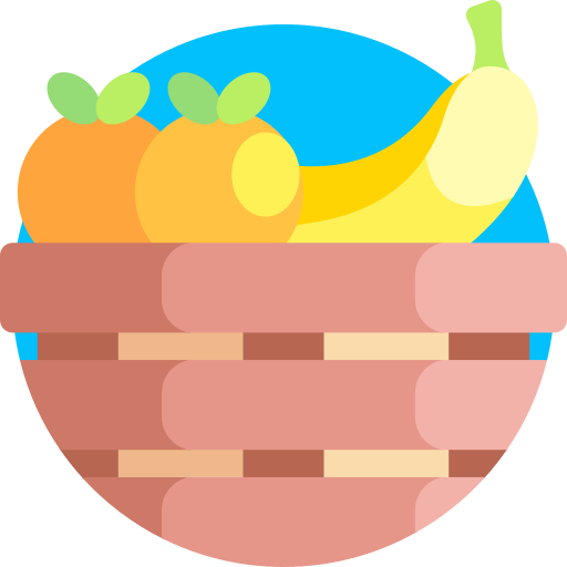 fruta Detailed Flat Circular Flat icono