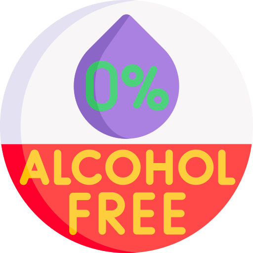 Alcohol free Detailed Flat Circular Flat icon