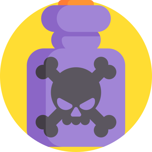 Poison Detailed Flat Circular Flat icon