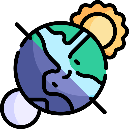 행성 Kawaii Lineal color icon