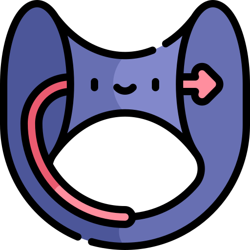 agujero de gusano Kawaii Lineal color icono