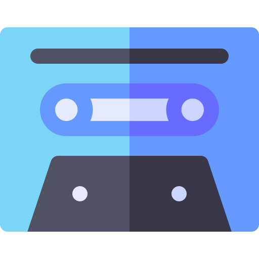 카세트 Basic Rounded Flat icon