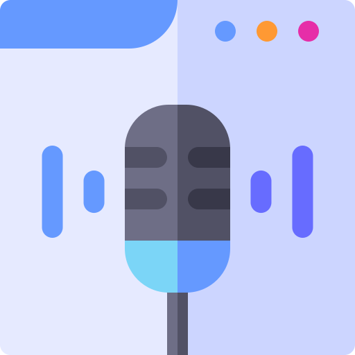 Podcast Basic Rounded Flat icon