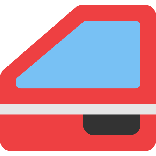 portiera dell'automobile Generic Flat icona