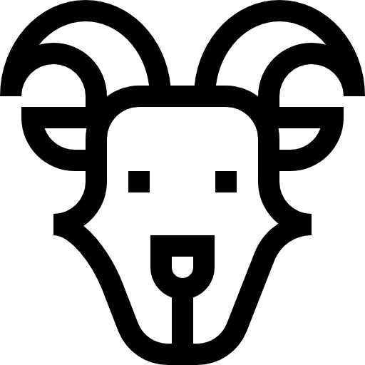 cabra Basic Straight Lineal icono