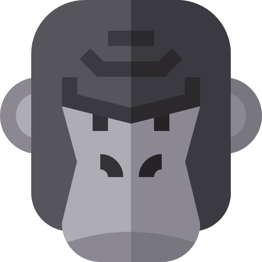Gorilla Basic Straight Flat icon