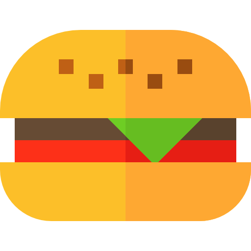 Гамбургер Basic Straight Flat иконка
