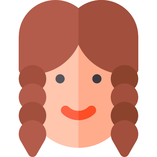 女の子 Basic Rounded Flat icon