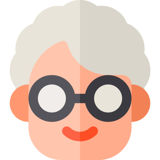 Бабушка Basic Rounded Flat иконка