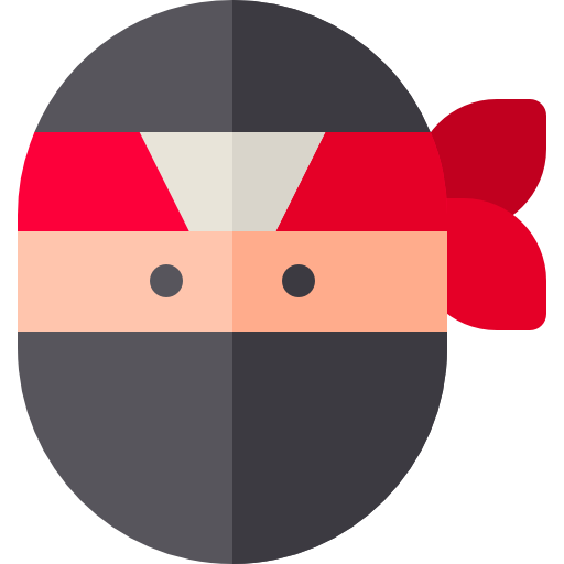 Ninja Basic Rounded Flat icon