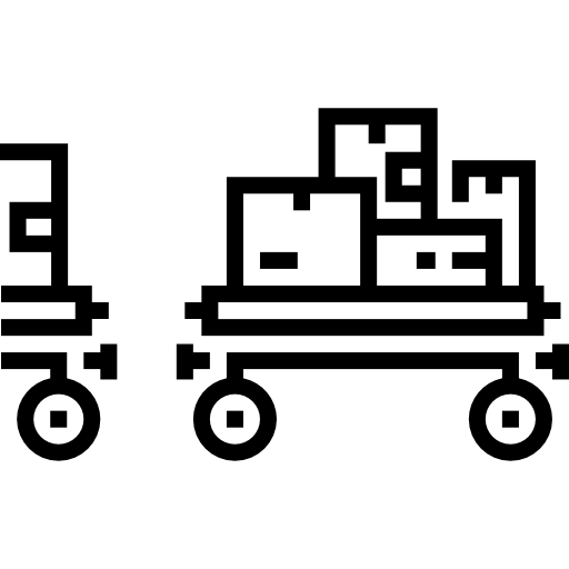 トロリー Detailed Straight Lineal icon