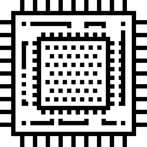 cpu Detailed Straight Lineal icoon