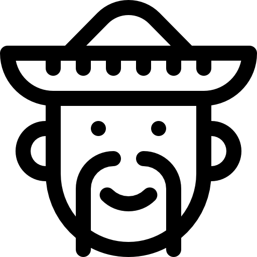 meksykański Basic Rounded Lineal ikona