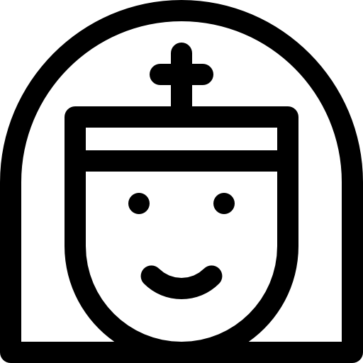 尼僧 Basic Rounded Lineal icon