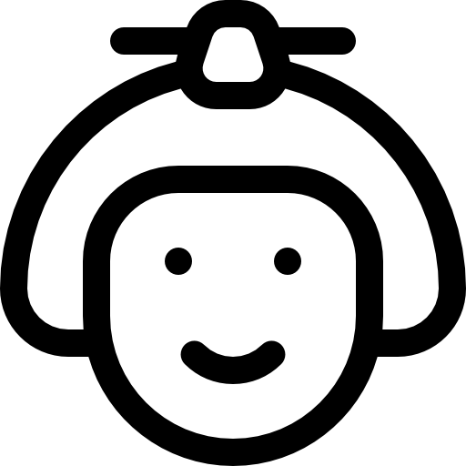 język japoński Basic Rounded Lineal ikona