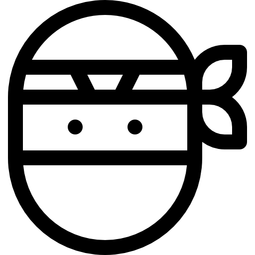 忍者 Basic Rounded Lineal icon