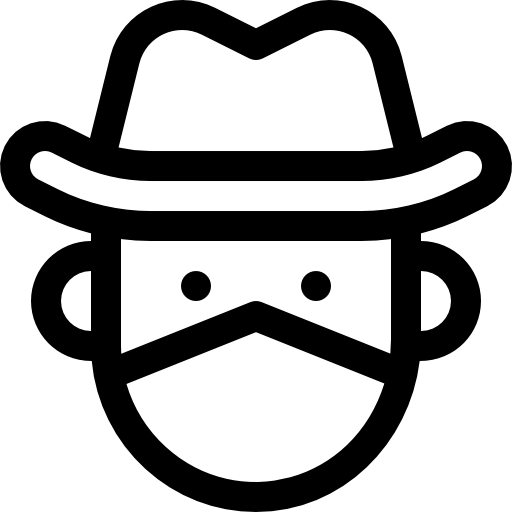 カウボーイ Basic Rounded Lineal icon