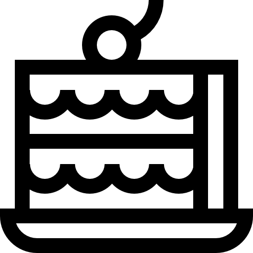 kuchen Basic Straight Lineal icon