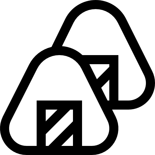 onigiri Basic Straight Lineal icona