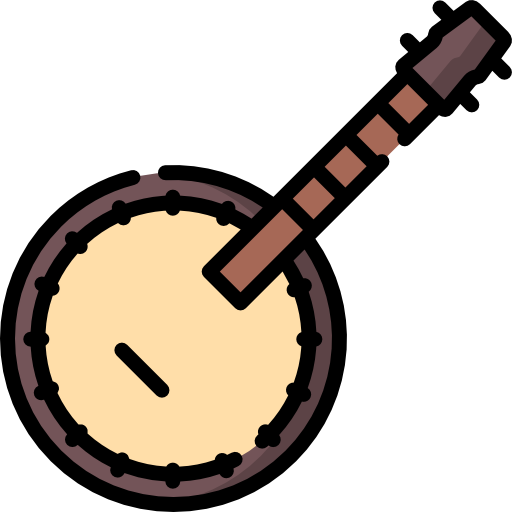 banjo Special Lineal color Ícone